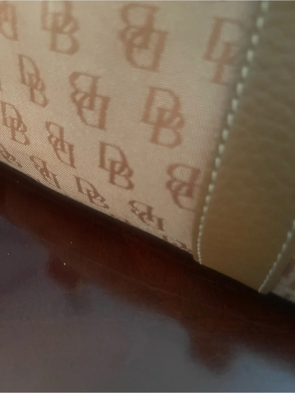 Dooney and Burke Logo-Print Satchel Handbag